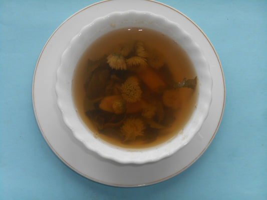 預防流感 . 菊花甘草綠茶